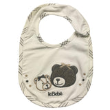 LE BEBE' bavetta tinta unita con stampe orsi Bianco per Neonato LBG5968 BIANCO LE BEBE' 