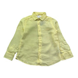 Saint Barth Camicia Manica Lunga Tinta Unita per Bambino 00556L GIALLO SAINT BARTH 