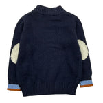 TRUSSARDI maglia mezzo collo tinta unita Blu per Neonato TIA25109MA BLU TRUSSARDI 