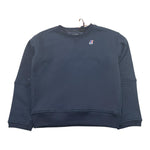 K-WAY felpa girocollo tinta unita con stampa Blu per Bambino K7141TW BLU K-WAY 