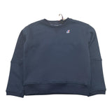 K-WAY felpa girocollo tinta unita con stampa Blu per Bambino K7141TW BLU K-WAY 