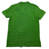 Paolo Pecora Solid Green Half Sleeve Shirt For Boys