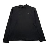 FUN & FUN shirt mezzo collo tinta unita con logo brillantinato Nero per Bambina FNJTS6874 NERO FUN & FUN 