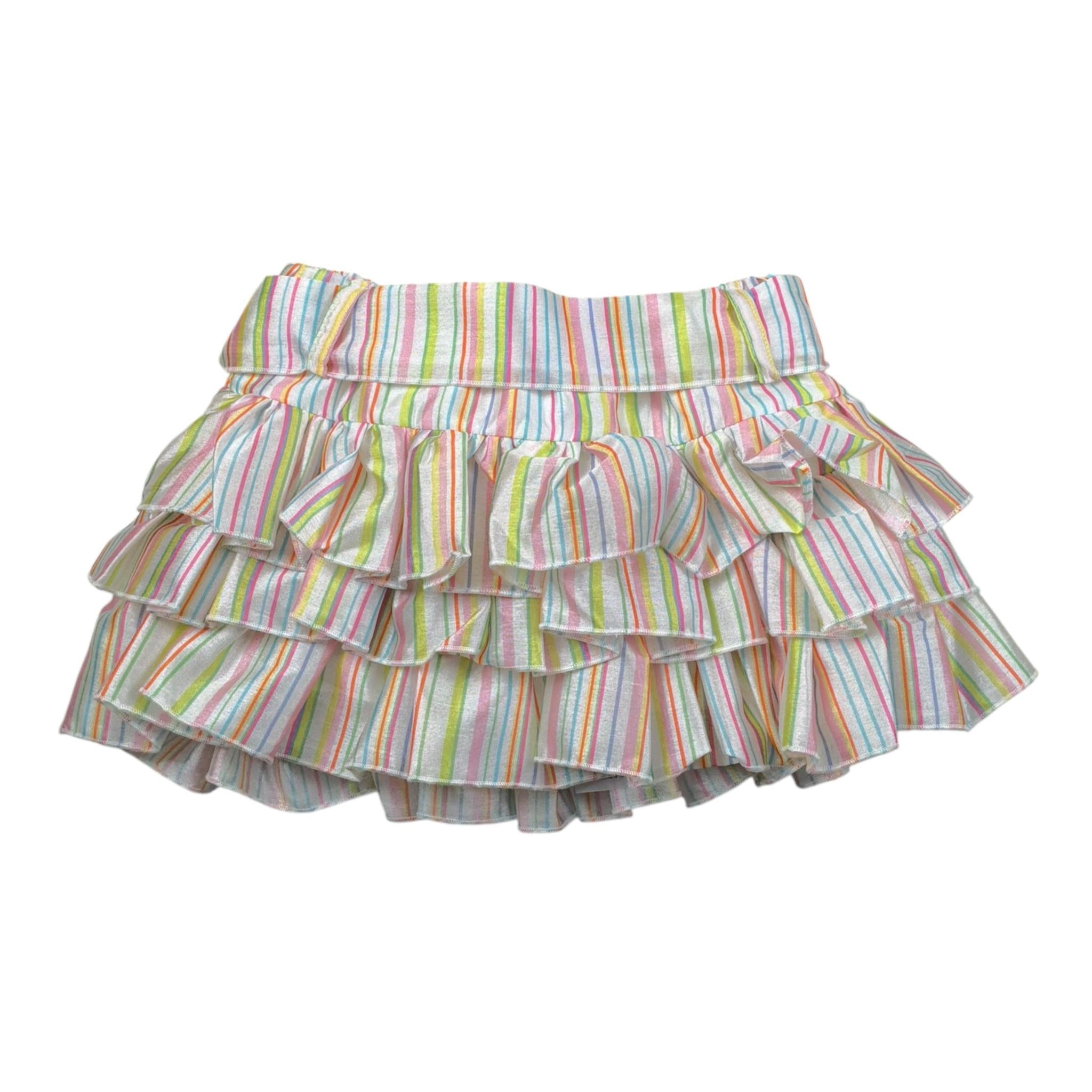 Miss Grant Gonna Fantasia A Righe con Elastico In Vita per Neonata MG1351X MULTICOLOR MISS GRANT 