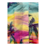 F**K Crop Half Sleeve Shirt With Multicolor Pattern For Girls
