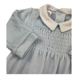 BABY VIP tutina manica lunga tinta unita in ciniglia Azzurro per Neonato T2472 AZZURRO BABY VIP 