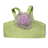 Miss Grant Solid Color Green Applique Baby Girl's Top