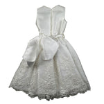 Magnifica Lulu Abito Cerimonia Giromanica Tinta Unita per Bambina PENELOPE BIANCO MAGNIFICA LULU 