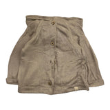 Bamboom+Babies Solid Color Button Up Hooded Cardigan Sand for Newborns