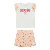 Guess Completo 2 Pezzi Short-T-Shirt per Bambina K5GG00K6YW4 BIANCO GUESS 