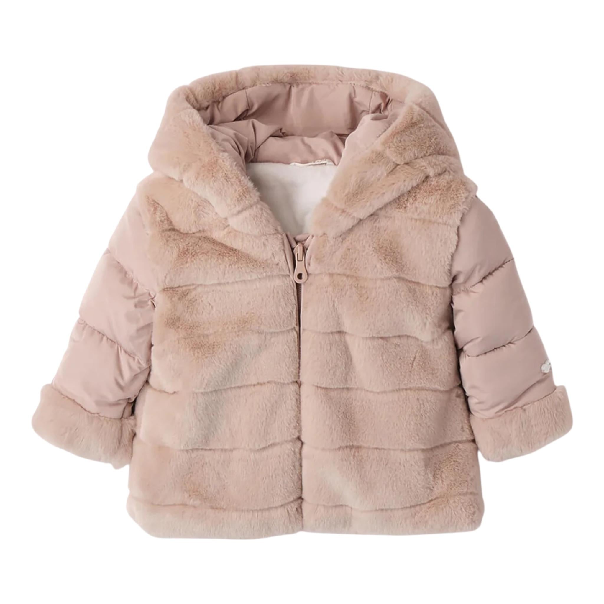 MINI BANDA giubbino tinta unita con zip e cappuccio Beige per Neonata 3A783X BEIGE MINI BANDA 
