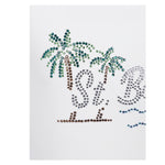 Saint Barth Costume Intero Tinta Unita con Brillantini per Neonata CARA00101N BIANCO SAINT BARTH 