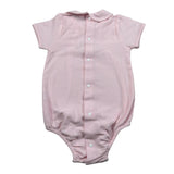 Babidu Pagliaccetto Mezza Manica Tinta Unita per Neonata BBDP ROSA BABIDU 