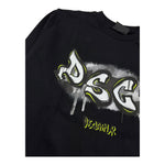 DISCLAIMER shirt girocollo tinta unita con stampa logo Nero per Bambino 24IDK58249 NERO DISCLAIMER 