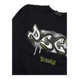 DISCLAIMER shirt girocollo tinta unita con stampa logo Nero per Bambino 24IDK58249 NERO DISCLAIMER 