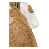 MARLU' completo 2pz shirt-salopette bicolore Bianco per Neonata IB6130XX BIANCO MARLU' 