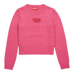 DIESEL maglia tinta unita girocollo con logo Fuxia per Bambina J02084X FUXIA DIESEL 