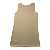 Caffe' D'Orzo Solid Gold Sleeveless Tank Top For Girls