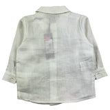 JO Milano Long Sleeve Shirt Solid Color Cream For Newborn
