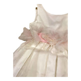 La Stupenderia Solid Color Sleeveless Dress With White Belt For Girls