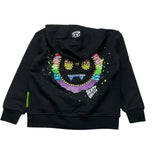 Barrow Kids Girls' Plain Front &amp; Back Print Hoodie Black