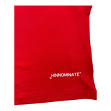 Hinnominate Solid Color Red Print Crew Neck Tank Top for Girls