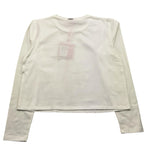 LIU JO shirt tinta unita girocollo con brillantini Bianco per Bambina GF4185 BIANCO LIU JO 