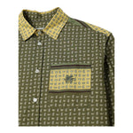Etro Camicia Tinta Unita con Stampa per Bambino GW5P00 VERDE ETRO 