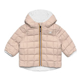 K-WAY giubbino reversibile con zip e cappuccio bicolore Bianco/beige per Neonata K7132PW BIANCO/BEIGE K-WAY 