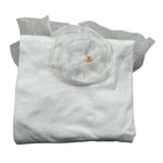 Le Bebe Coperta Tinta Unita con Tulle per Neonata LBG5597 BIANCO LE BEBE 