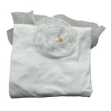 Le Bebe Coperta Tinta Unita con Tulle per Neonata LBG5597 BIANCO LE BEBE 