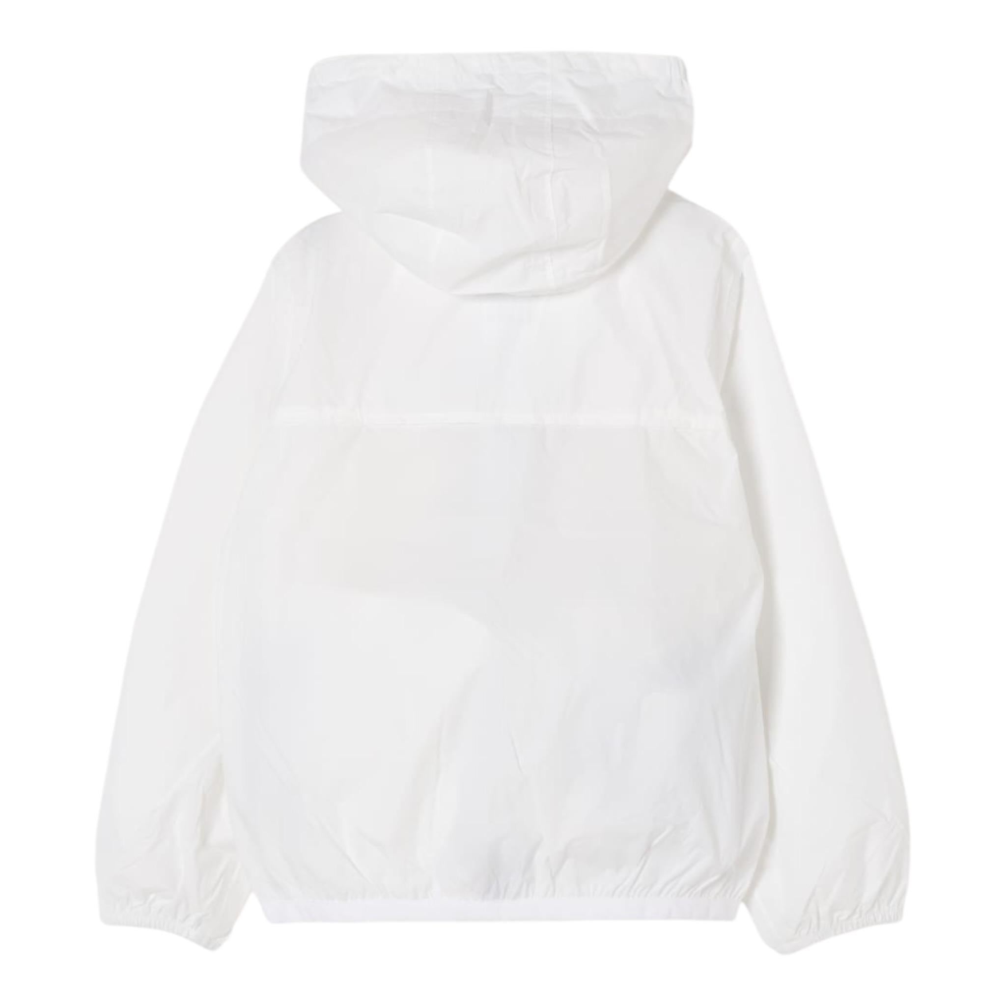 K-Way Giubbino Tinta Unita con Cappuccio per Bambina K61336WXXXX BIANCO K-WAY 