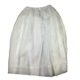 Little Ludo Solid Color Skirt With Elastic Waist White For Girls