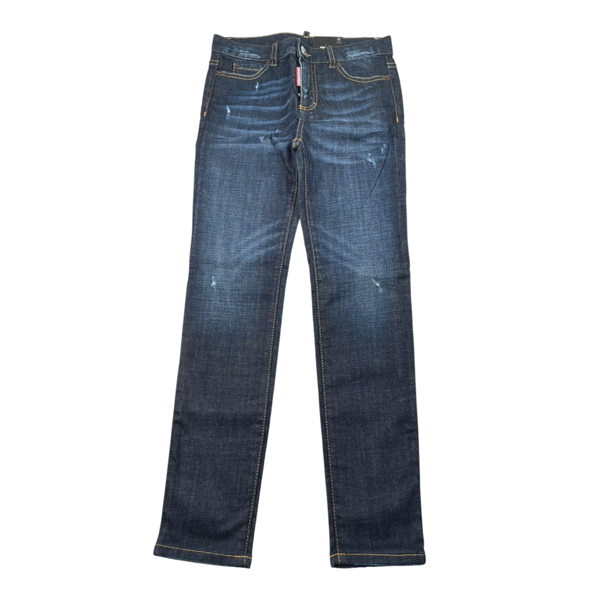 Dsquared2 Jeans Tinta Unita 5 Tasche per Bambino DQ01DX BLU DSQUARED2 