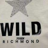 JOHN RICHMOND shirt modello crop tinta unita con stampa in contrasto Bianco per Bambina RGA24012TSX BIANCO JOHN RICHMOND 