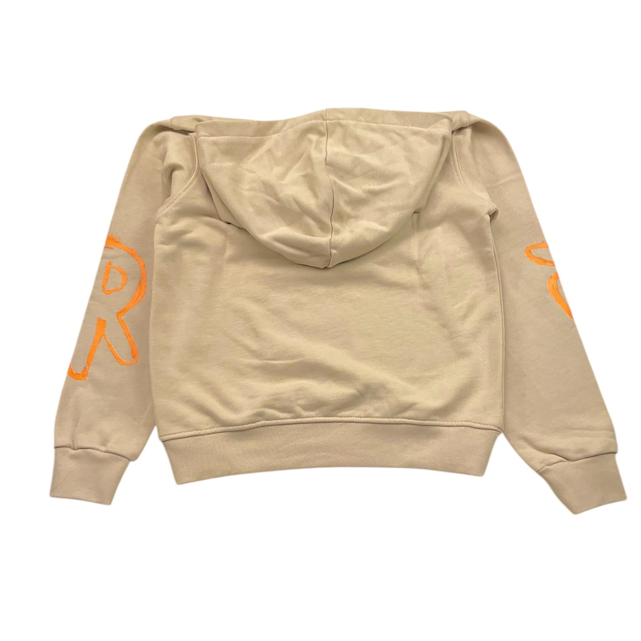 DISCLAIMER felpa tinta unita con cappuccio e stampa Beige per Bambino 24EDK58008 BEIGE DISCLAIMER 