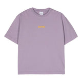 Aspesi Solid Color Crew Neck T-Shirt With Lilac Print For Boys