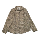 Yes London Green Patterned Plain Shirt For Boys