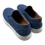 Etro Sneakers Solid Color In Blue Denim For Kids
