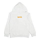 Disclaimer Solid Color Sweatshirt With Front And Back Print And White Hood For Boys