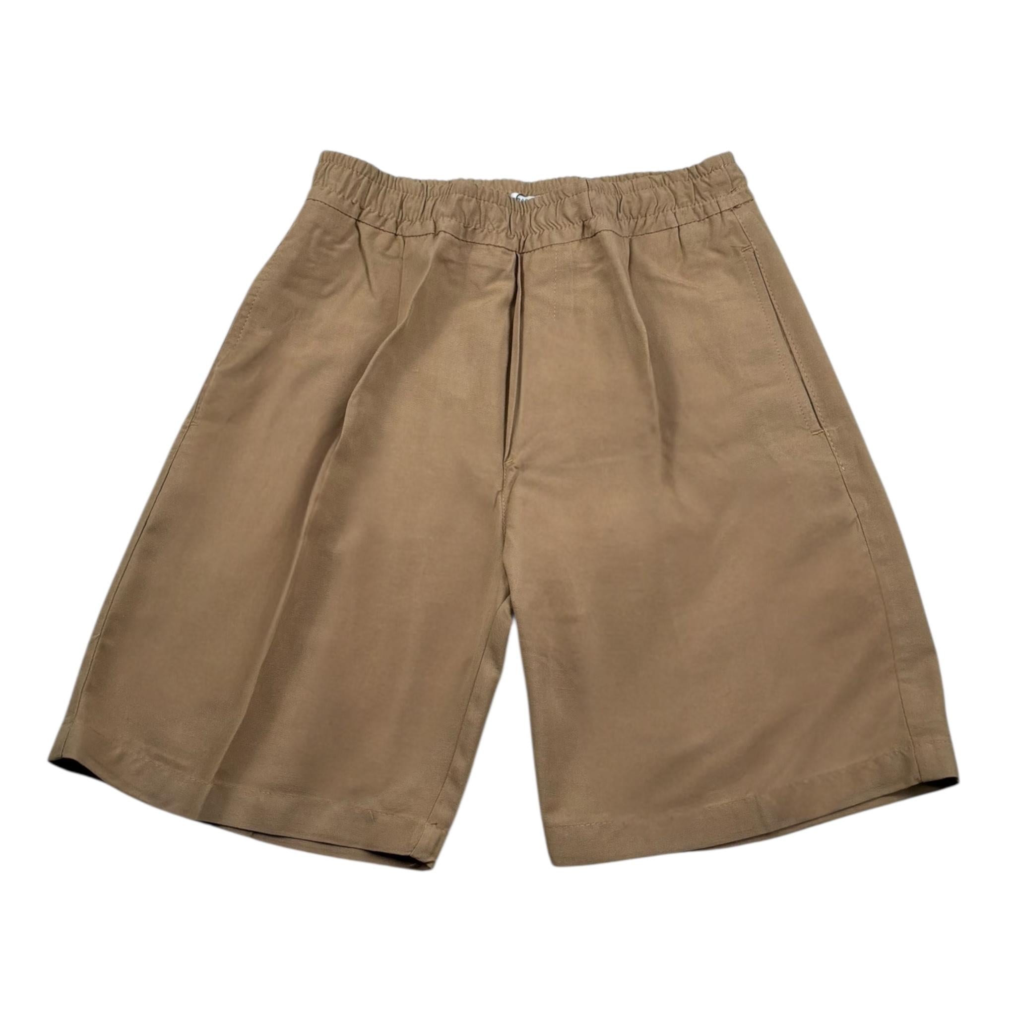 Paolo Pecora Bermuda Tinta Unita con Elastico In Vita per Bambino PP4009 BEIGE PAOLO PECORA 