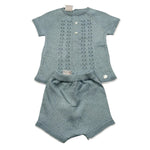 Paz Rodriguez Completo 2 Pezzi T-Shirt-Culotte per Neonato 003122672 AZZURRO PAZ RODRIGUEZ 