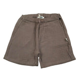 Petit Indi Bermuda Tinta Unita con Elastico In Vita per Neonato SS25BK7528XN FANGO PETIT INDI 