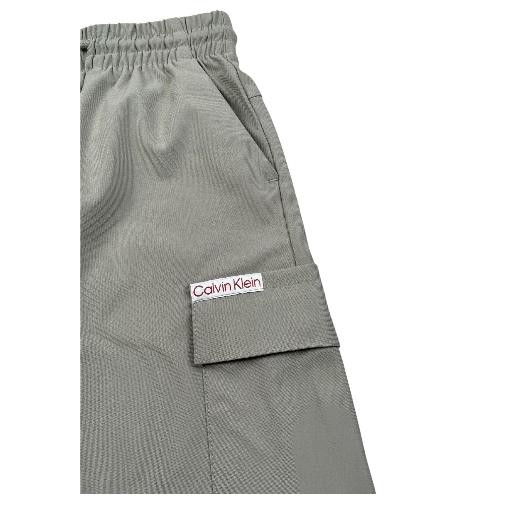 Calvin Klein Bermuda Tinta Unita con Elastico In Vita per Bambino IB0IB02512XX VERDE CALVIN KLEIN 