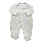 NINNAOH tutina tinta unita con stampa Bianco per Neonata I24226T BIANCO NINNAOH 