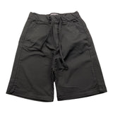 Paolo Pecora Solid Color Bermuda Shorts With Elastic Waist Black For Boys