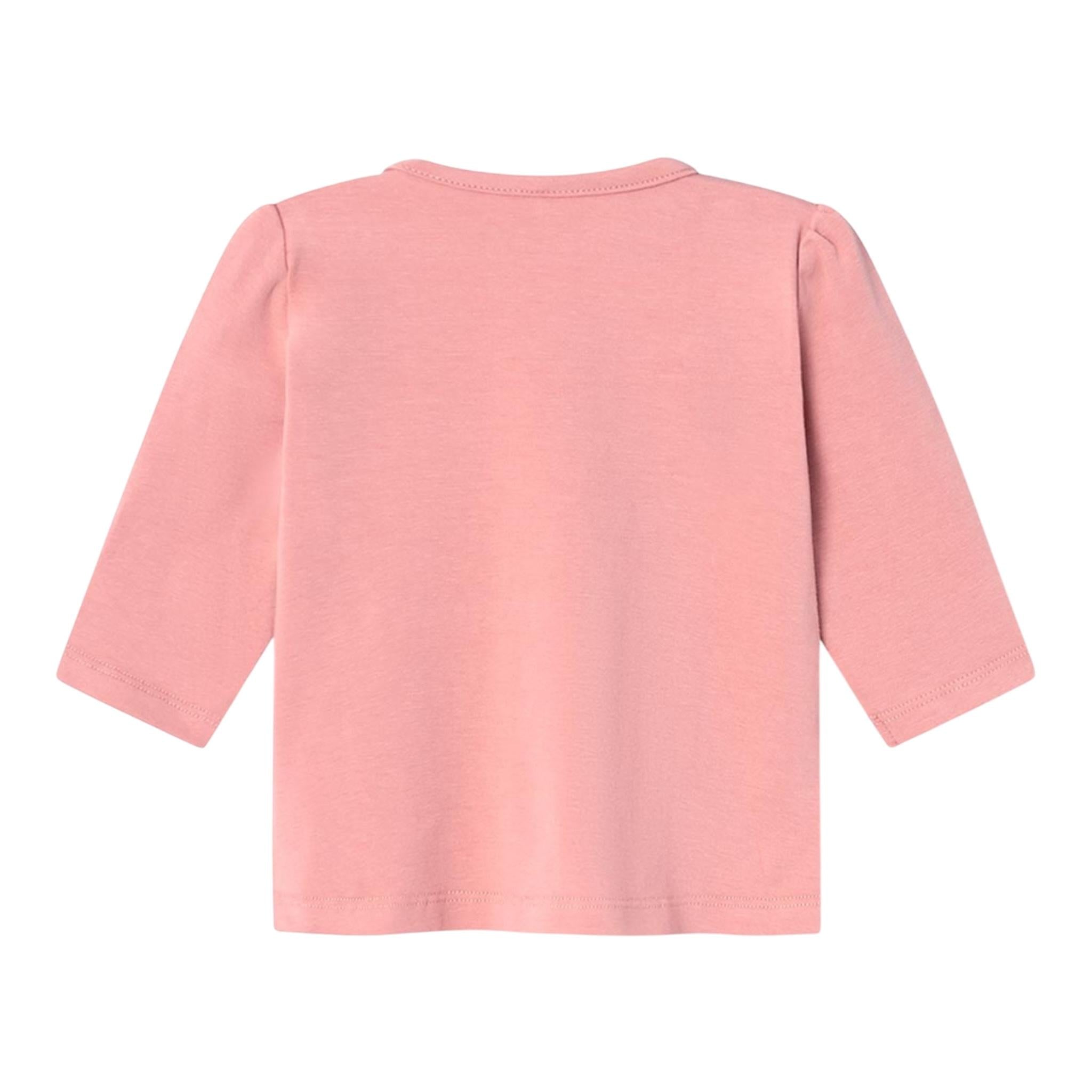 NAME IT shirt tinta unita girocollo con stampa Rosa per Neonata 13225379 ROSA NAME IT 