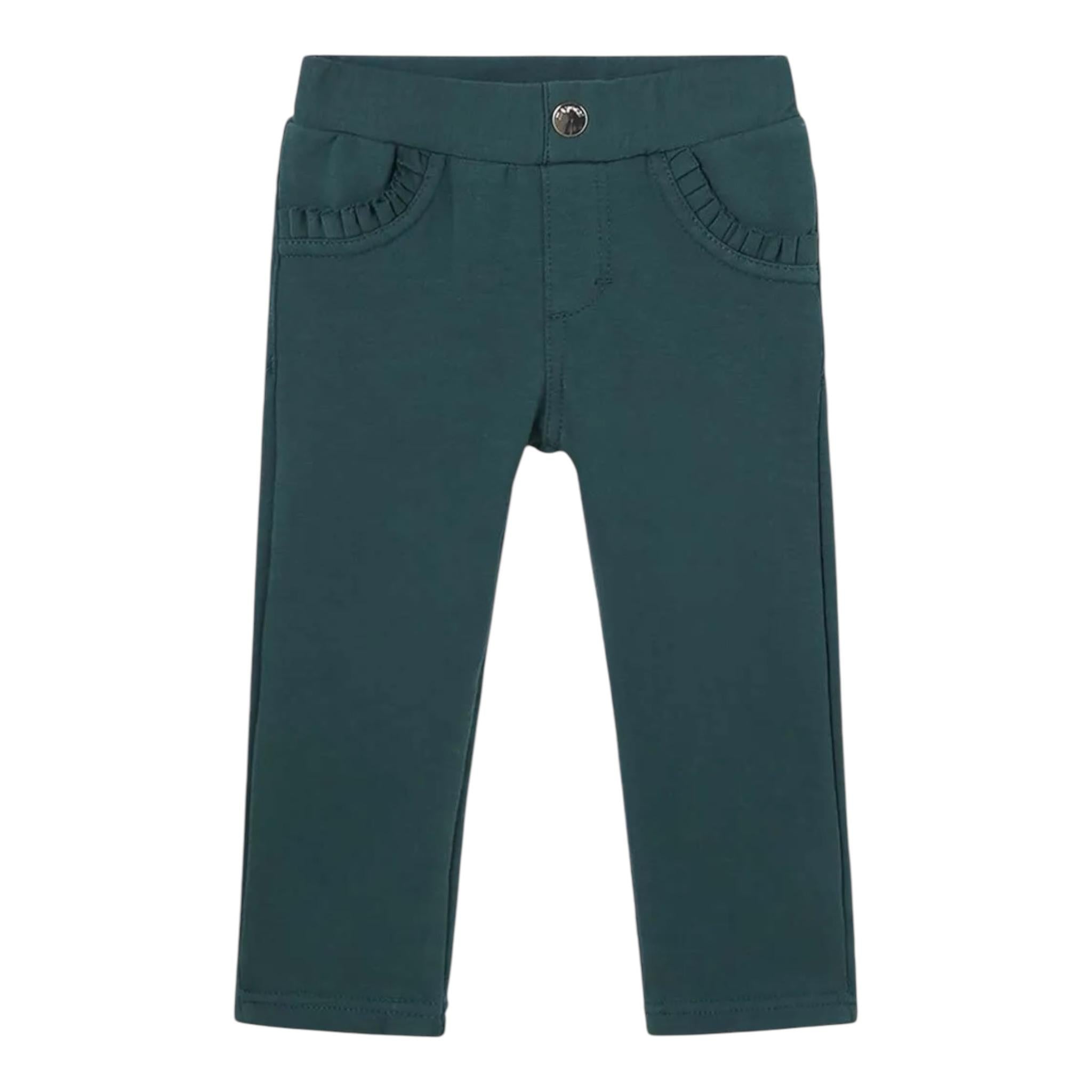 MAYORAL pantalone tinta unita con elastico in vita Verde per Neonata 560 VERDE MAYORAL 