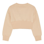 PATRIZIA PEPE felpa chiusa girocollo tinta unita  Beige per Bambina 7M0870 BEIGE PATRIZIA PEPE 