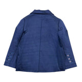 I Do Blue Button Down Jacket For Boys